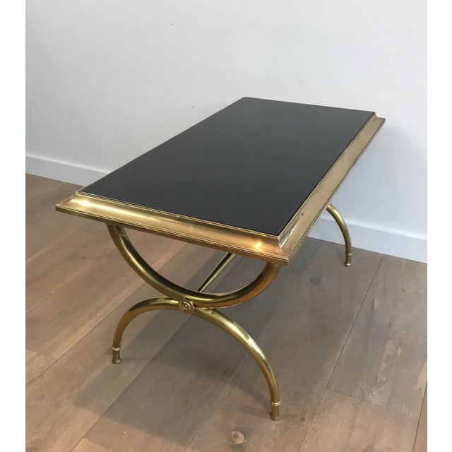 Attributed to Raymond Subes, Neoclassical Bronze and Bass Coffee Table For Sale - Image 10 of 13