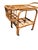 Vintage Rattan Bar Cart For Sale - Image 4 of 6