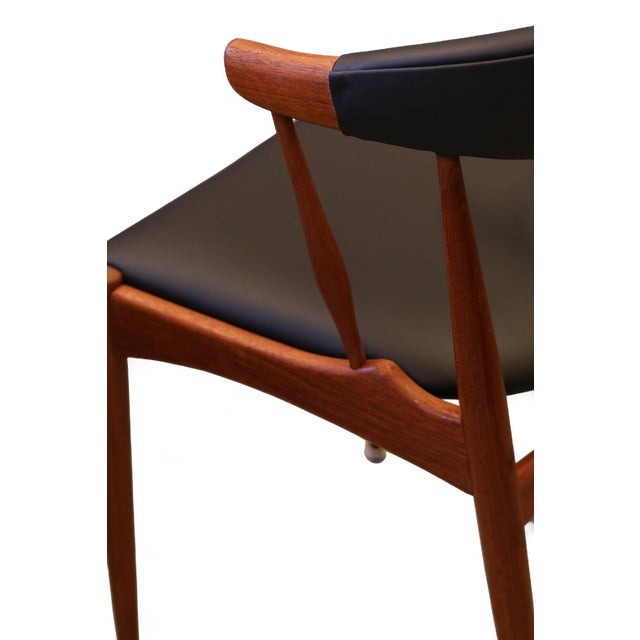 1970s BA113 Armchair in Teak and Leather by Johannes Andersen for Bröderna Andersson, 1960s For Sale - Image 5 of 18