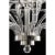 Luxury Transparent Murano Glass Chandelier – Modern Linear Design For Sale - Image 4 of 6