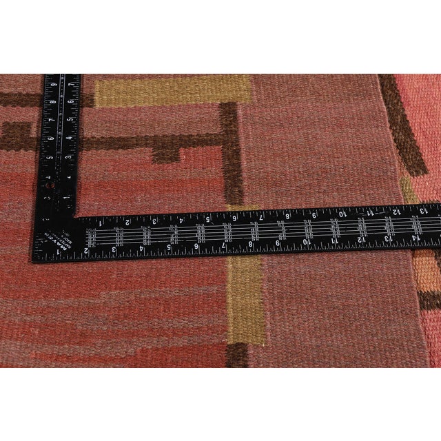 Textile Impi Sotavalta Vintage Finnish Flatweave Rug, 06'06 X 09'07 For Sale - Image 7 of 11