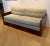 1940s Art Deco Upholstered Mahogany Sofa Day Bed with Celadon Velvet Fabric For Sale - Image 10 of 10