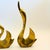Late 20th Century Large Modernist Vintage Brass Swans - Set of 2 For Sale - Image 5 of 12