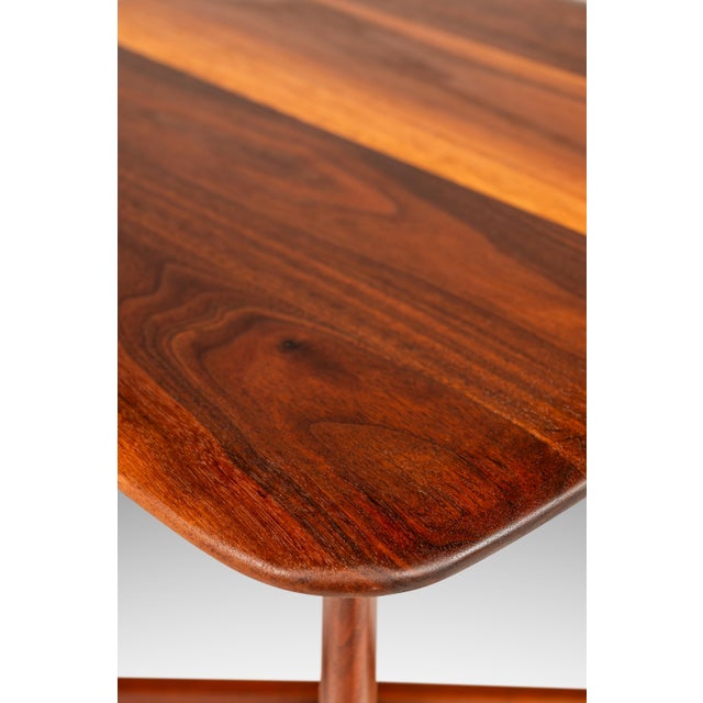 Rare Mid-Century Modern Side Table / End Table in Solid Walnut by John Keal for Brown Saltman, Usa, C. 1960s For Sale - Image 14 of 17
