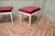 Red Velvet Library Stools, 1900, Set of 2 For Sale - Image 4 of 8