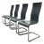 German Gray B25 Cantilever Chairs with Leather Cushions from Tecta, Set of 4 For Sale
