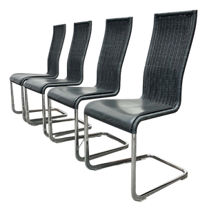 German Gray B25 Cantilever Chairs with Leather Cushions from Tecta, Set of 4