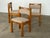 A set of six solid pine dining chairs by an unknown Danish cabinetmaker, Denmark, 1970s. The defining structural feature...