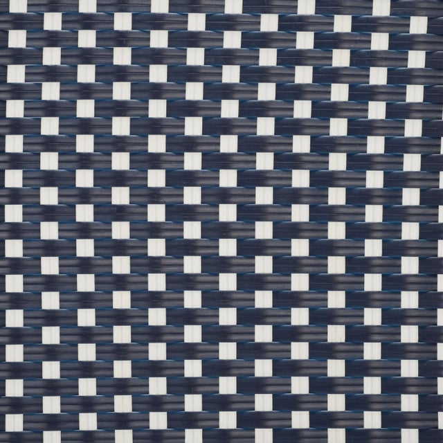 2020s California Bistro Table - Navy/White For Sale - Image 5 of 7