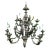 Vintage Italian Hand Carved 2 Tier Chandelier With 12 Lights For Sale
