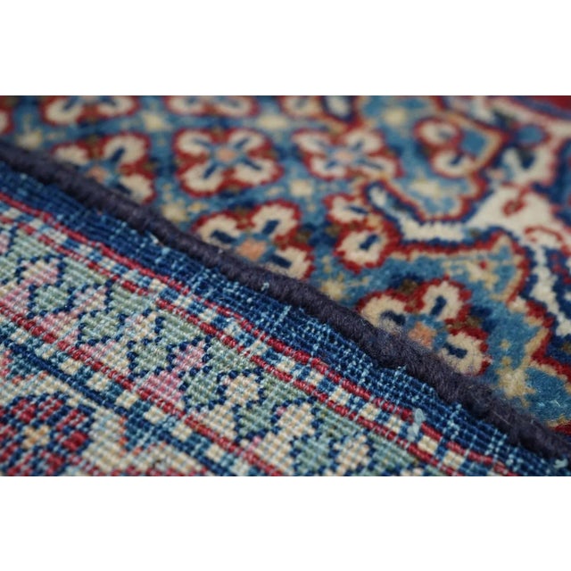 Antique Kashan Dabir Rug 4'4'' x 6'8'' For Sale - Image 4 of 12