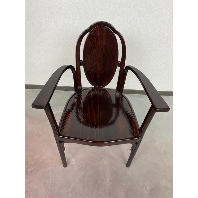 Secession Armchairs attributed to Josef Hoffmann, 1890s, Set of 2 For Sale - Image 4 of 13