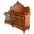 Brown Antique Victorian Carved Mahogany Lancashire Serpentine Sideboard Dresser 1860 For Sale - Image 8 of 12