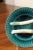 French French 20th Century Asparagus Plates with Aqua Color and Rippled Accents - a Pair For Sale - Image 3 of 13