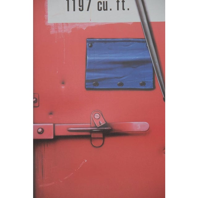 Modern Le Conteneur Rouge Poster after Peter Klasen For Sale - Image 3 of 5