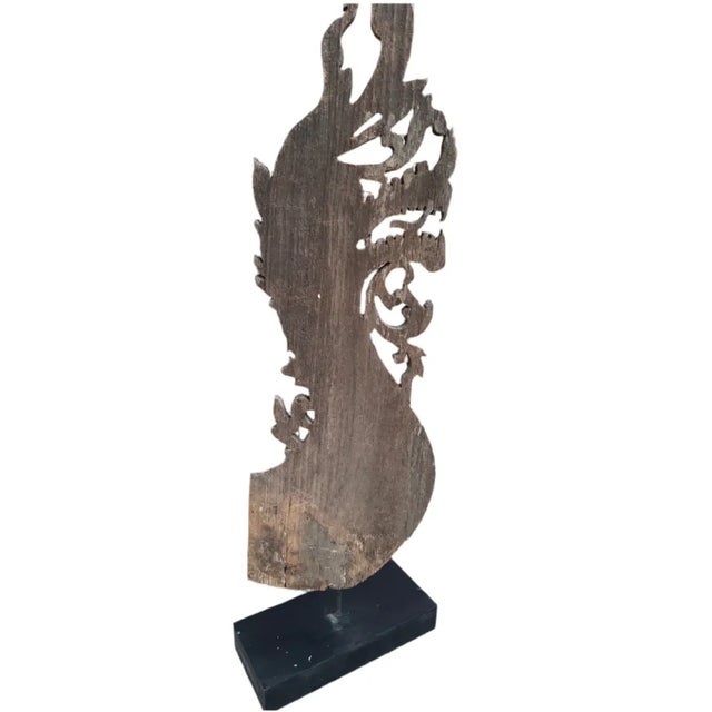 Wood Antique Thai Naga Temple Finial For Sale - Image 7 of 8