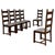 1970s French Oak Brutalist Dining Chairs With Upholstered Seats - Set of 6 For Sale - Image 15 of 18