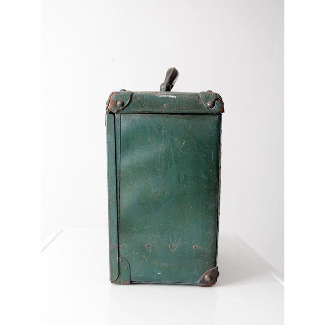Rustic Antique Industriel Utility Tool Box For Sale - Image 3 of 13