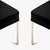 Not Yet Made - Made To Order Astor Brass Ottomans in Noir Ultrasuede by Montage, Pair For Sale - Image 5 of 6