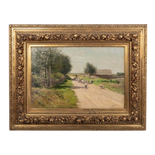 19th Century Pastoral Painting by Alfred Bryan Wall For Sale