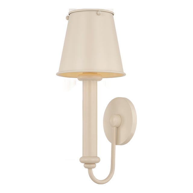 Mitzi Yara 6.5 in. 1 Light Wall Sconce in Soft Bisque Finish For Sale