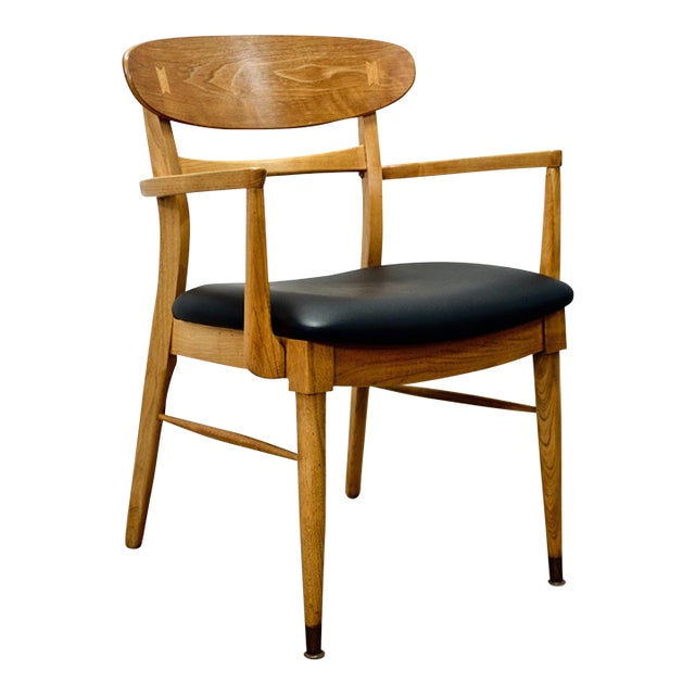 Lane “Acclaim” Walnut & Ash Armchair For Sale