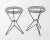 Mid 20th Century Modern Atomic Three Hairpin Leg Tables After Tony Paul Fredrick Weinberg Iron Wire Mesh Tripod - a Pair For Sale - Image 5 of 11