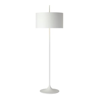 Barbara Barry by Visual Comfort Signature Spinet 62" Floor Lamp in Matte White with Matte White Shade For Sale