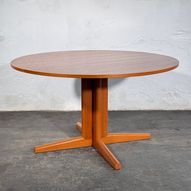 Drop Leaf Round Dining Table, 1960s For Sale - Image 14 of 14
