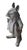 Vintage Cast Iron Anthropomorphic Gentleman Dandy Mouse Garden Statue For Sale - Image 4 of 12