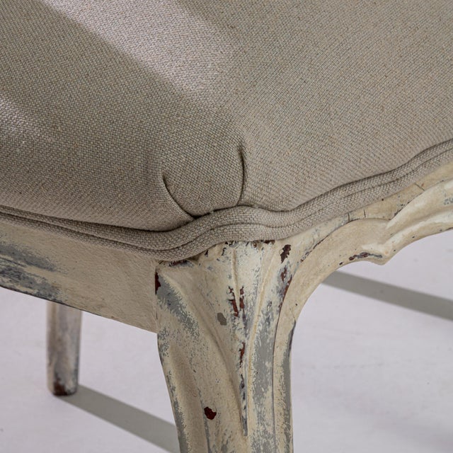 1900s Wooden Dining Chairs with Upholstered Seats - Set of 4 For Sale - Image 9 of 18