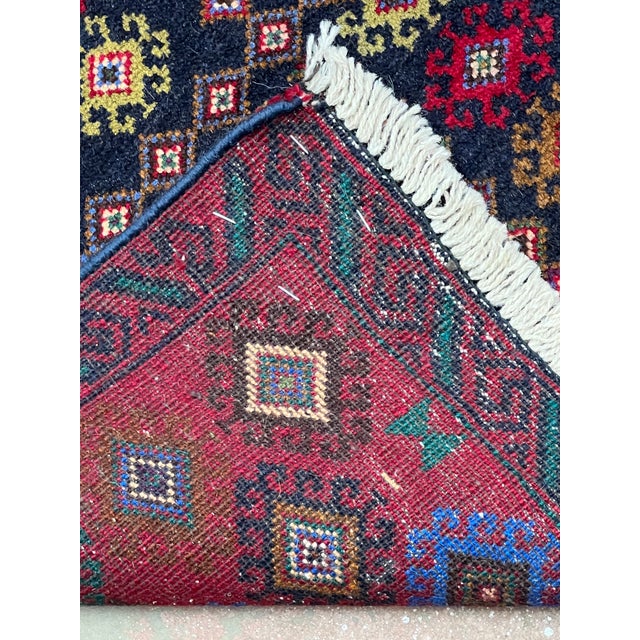 Afghan Balouch Wool Rug 2’8” X 4’4” For Sale In Washington DC - Image 6 of 6