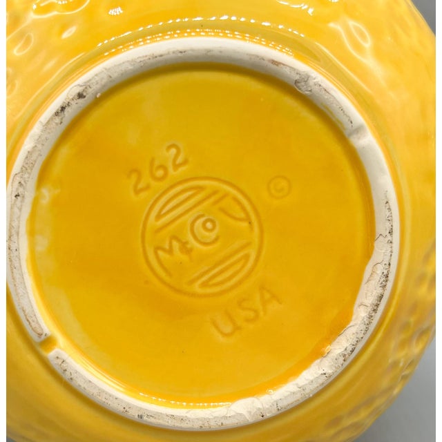 Vintage McCoy Lemon Ceramic Jar With Leaf Lid – Mid-Century Kitchen Decor / Whimsical Farmhouse / Country Cottage For Sale - Image 12 of 12