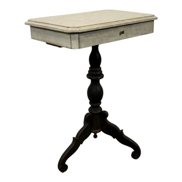 Swedish Rectangular Side Table, 1890s For Sale - Image 4 of 11