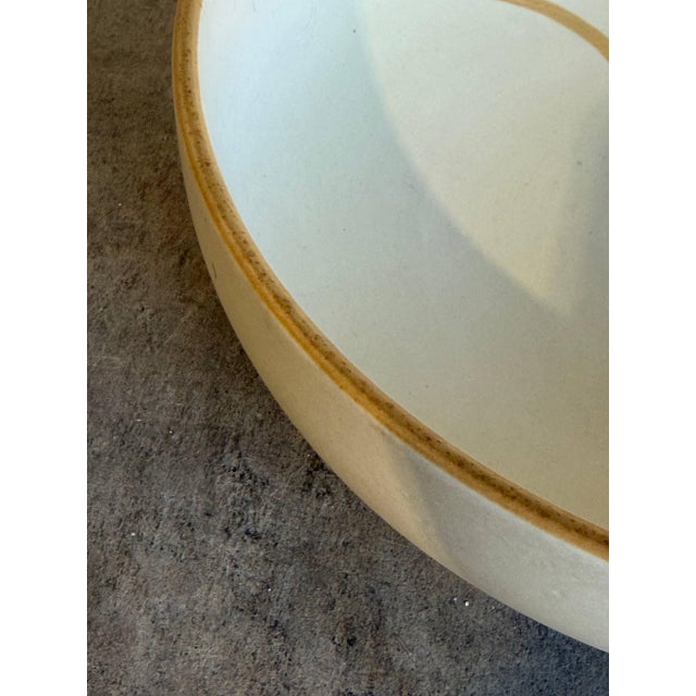 1960s Mid-Century Modern Large Serving Bowl Hand Painted Birds Søholm Keramik Denmark For Sale In Los Angeles - Image 6 of 10