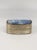 Lovely blue and white box made from a shard of porcelain from a vase or tile. The bottom is silver colored brass.