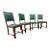 Antique Oak Hacienda Style Chairs - Set of 4 For Sale