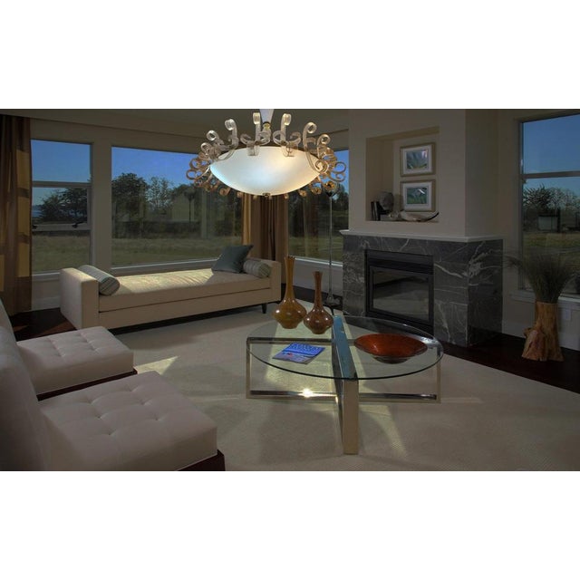 Murano Glass Chandelier, 1950s For Sale - Image 4 of 18