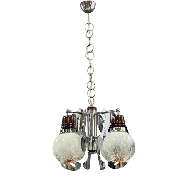 Murano Glass Chandelier from Mazzega, 1970s For Sale