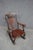 Brown Antique Horner Style Mahogany Carved Lion Arm Rocking Chair For Sale - Image 8 of 11
