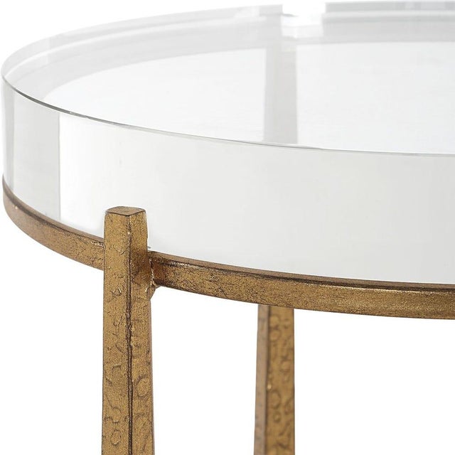 Modern Gold Accent Table For Sale - Image 4 of 7