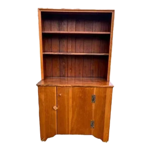 Mid 20th Century Vintage American Primitive Step Back Cupboard by Cohasset Coronial Hagerty