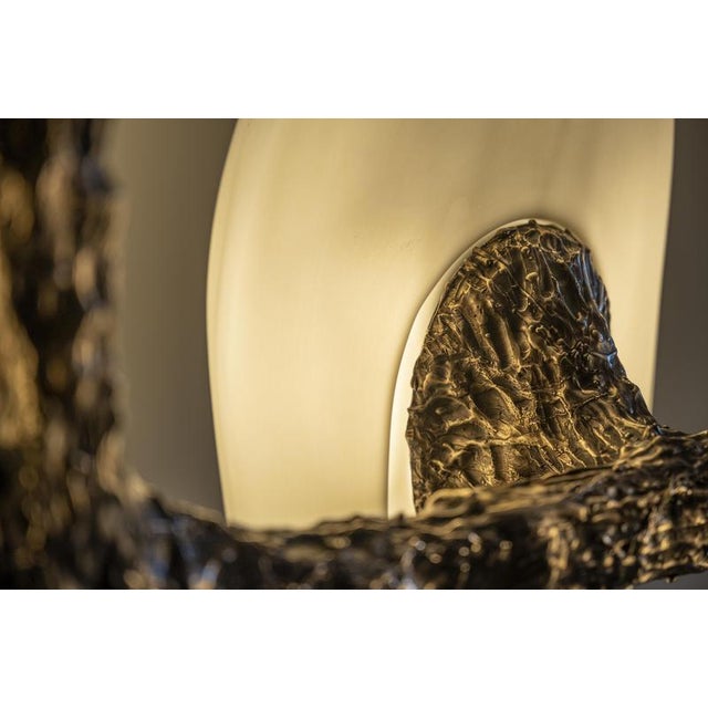LV-426 Horizontal Pendant in Patinated Cast Bronze by William Guillon For Sale - Image 15 of 16