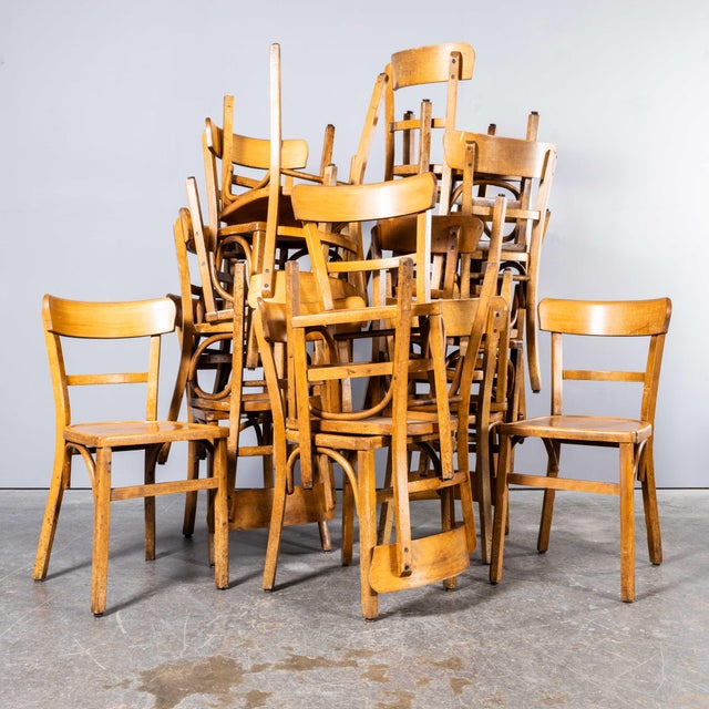 Vintage French Dining Chairs, 1950s, Set of 6 For Sale - Image 10 of 13