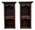 Antique English Pair Bookcases Plate Racks Wall Shelves Hanging Wall Oak 1920-30 For Sale