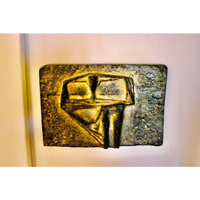 Cast iron artwork from the 1960s by sculptor Kurt Lehmann. In excellent condition. This piece has an attribution mark, I...
