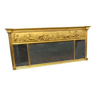 Early Nineteenth Century Gilt Classical Mirror Circa 1820 For Sale
