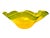 Blenko Blenko Centerpiece Bowl Large 16" Art Glass Yellow Green Threaded Large Signed Walter Blenko For Sale - Image 4 of 11