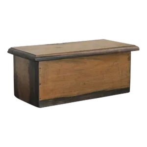 Vintage Handcrafted Primitive Wood Storage Box