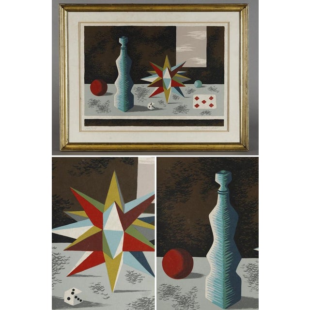 Original colored lithograph on japanese paper, countersigned and numbered xxii/xxv by jean picart le doux (1902-1982),...